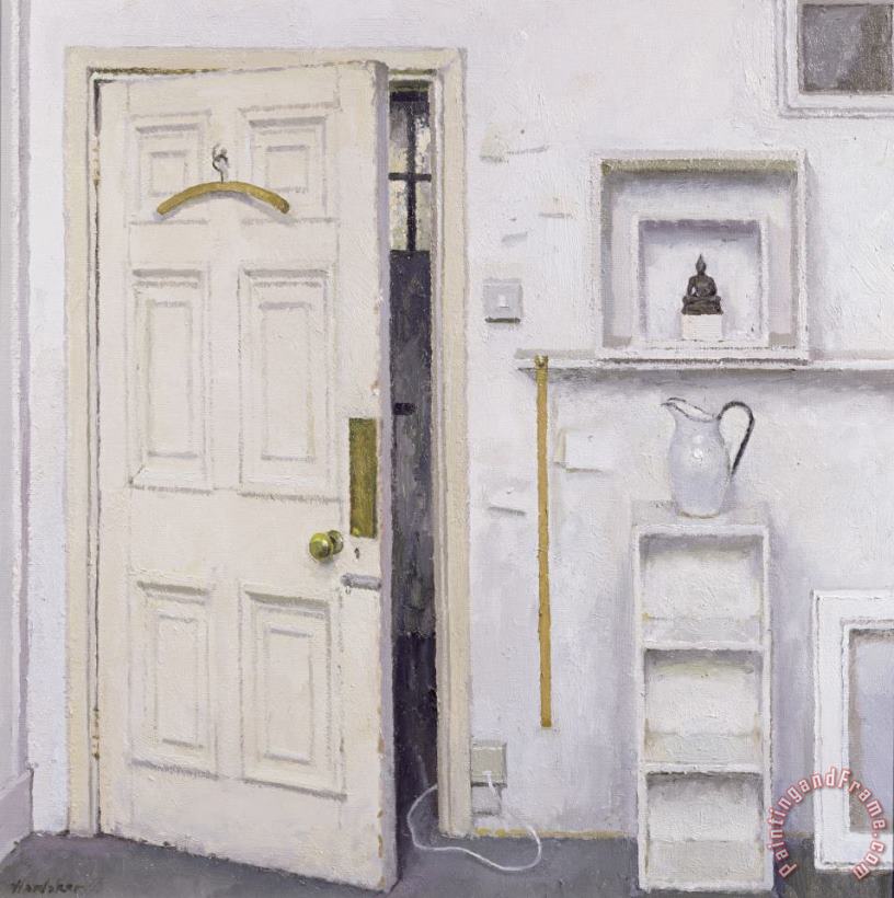 Meditation On A Door I painting - Charles E Hardaker Meditation On A Door I Art Print