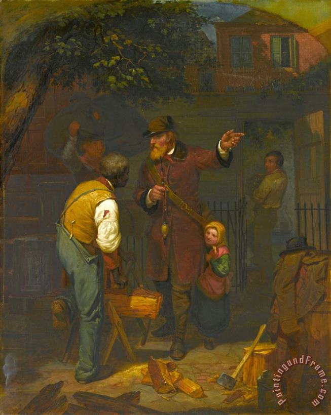 Charles Felix Blauvelt A German Immigrant Inquiring His Way Art Painting