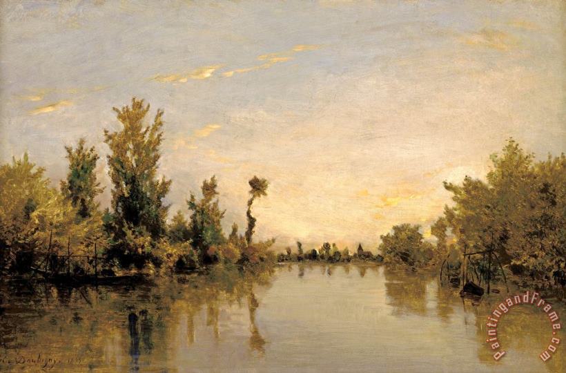 Charles Francois Daubigny Banks of The Seine Art Painting
