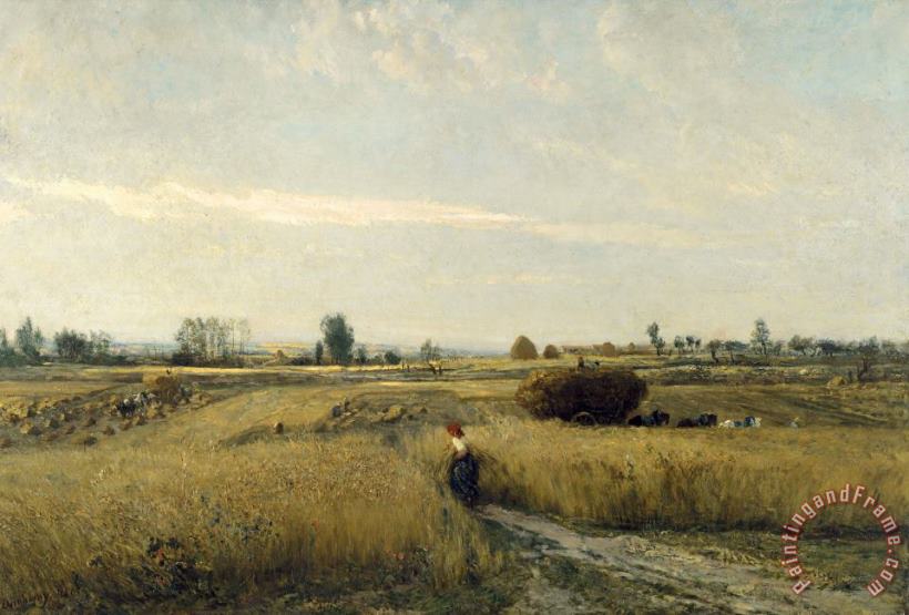 Charles Francois Daubigny Harvest Art Painting