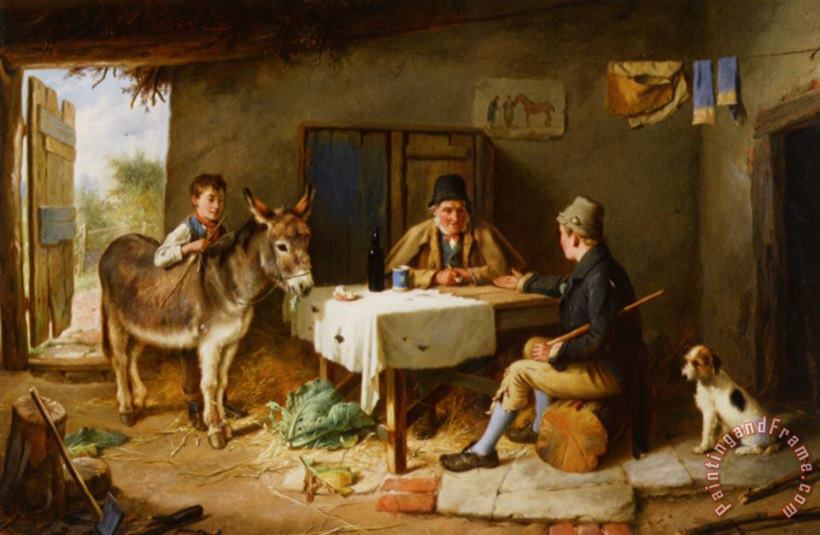 The Sale of a Donkey painting - Charles Hunt The Sale of a Donkey Art Print