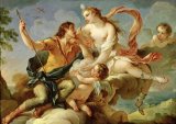Charles Joseph Natoire - Venus and Adonis painting