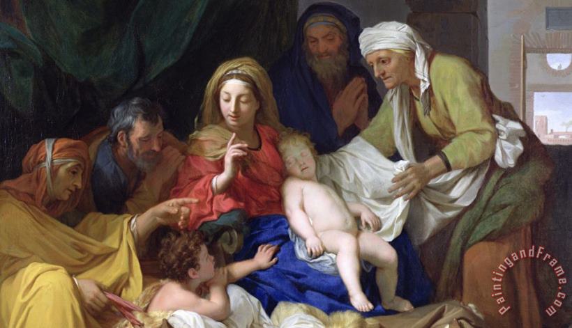 The Sleeping Christ painting - Charles Le Brun The Sleeping Christ Art Print
