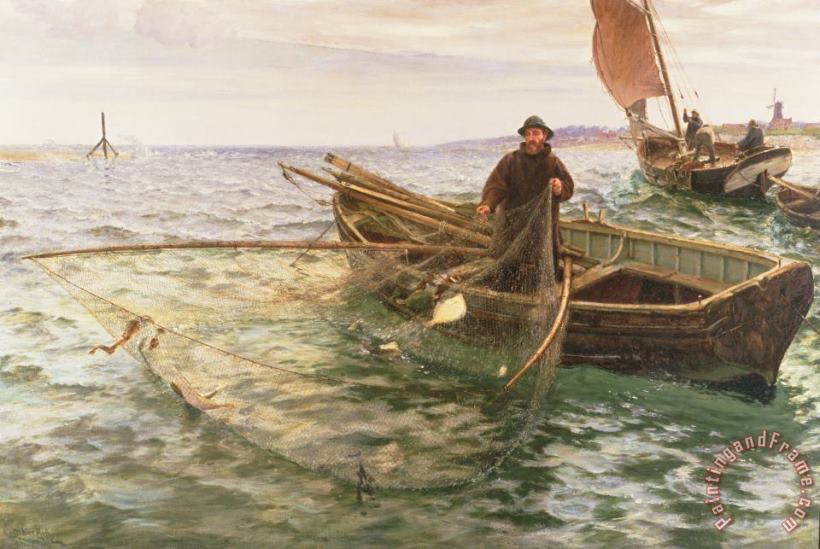 Charles Napier Hemy The Fisherman Art Print