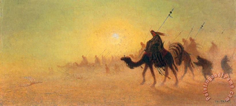 Crossing The Desert painting - Charles Theodore Frere Crossing The Desert Art Print
