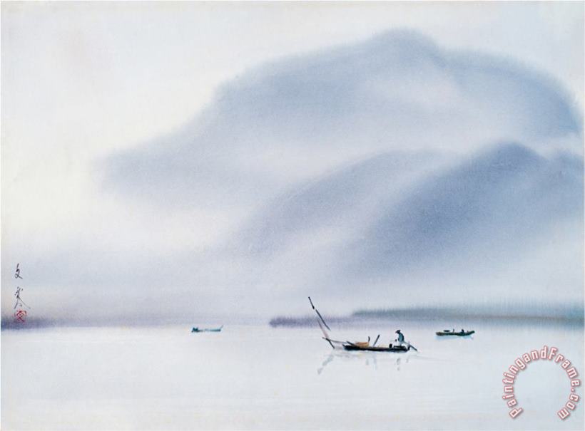 Chi Wen Morning Mist Art Painting