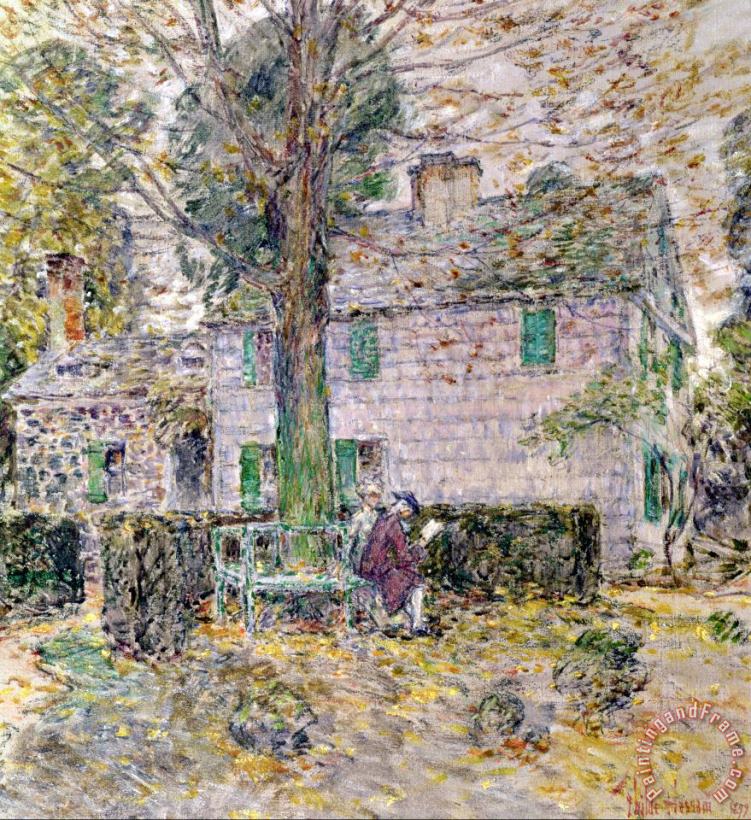 Childe Hassam Indian Summer in Colonial Days Art Print