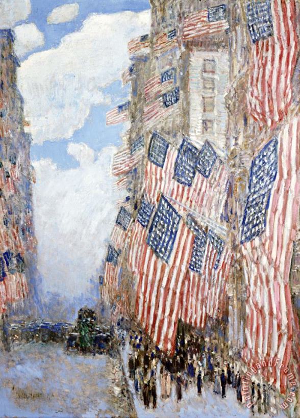 Childe Hassam The Fourth of July 1916 Art Print
