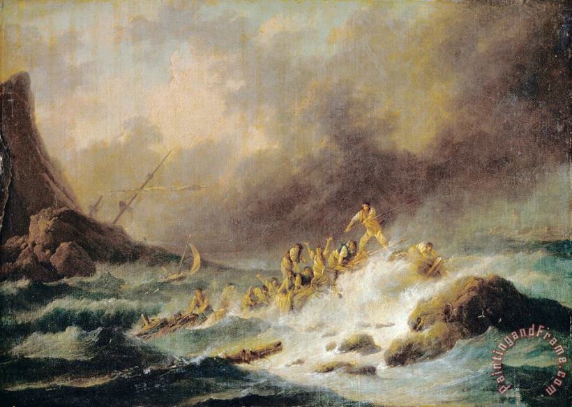 Claude Joseph Vernet A Shipwreck Art Print