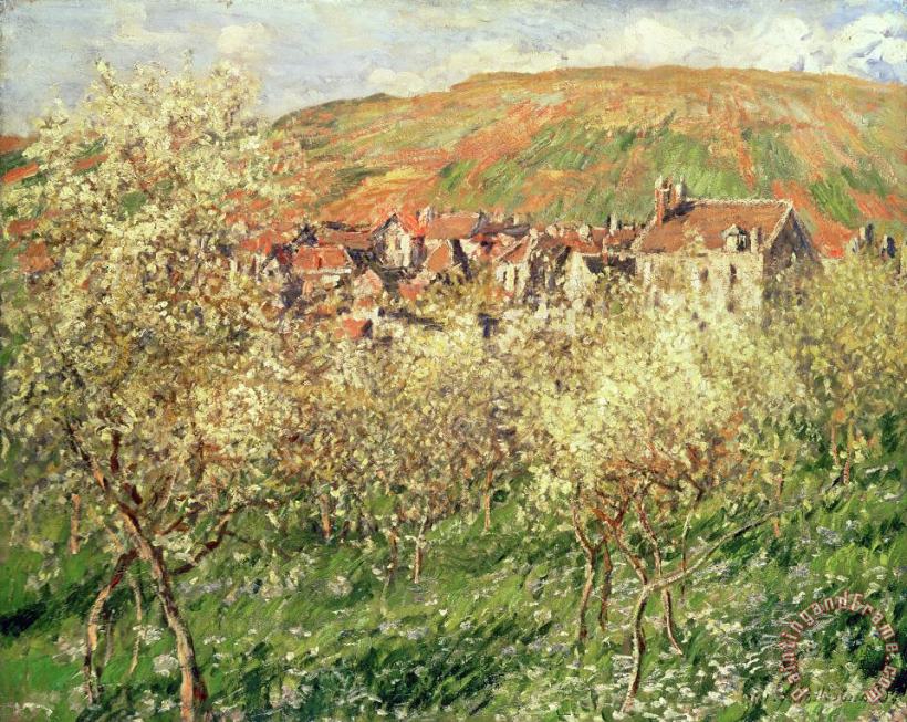 Claude Monet Apple Trees in Blossom Art Painting
