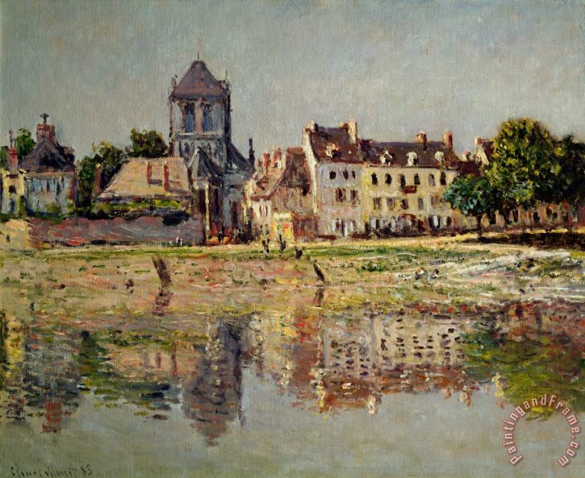 Claude Monet By the River at Vernon Art Print