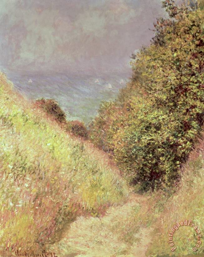 Claude Monet Chemin de la Cavee Pourville Art Painting