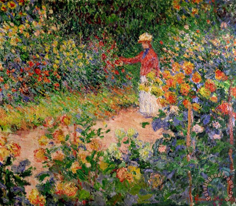 Claude Monet Garden at Giverny Art Print