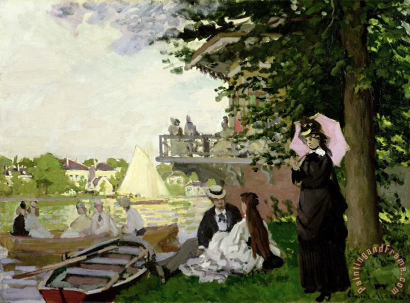 Garden House on the Zaan - Zaandam painting - Claude Monet Garden House on the Zaan - Zaandam Art Print