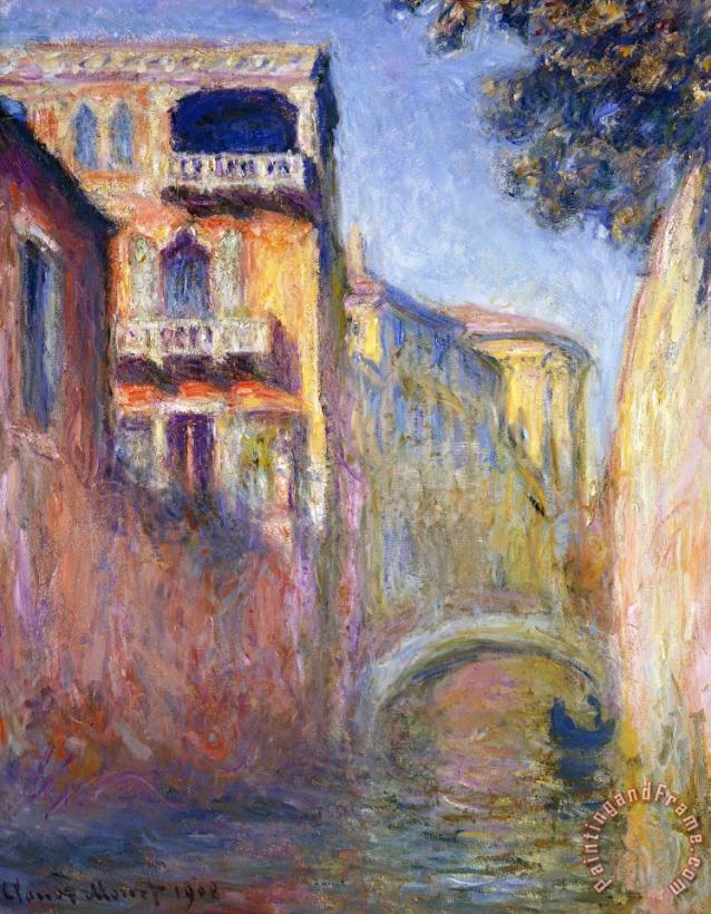 Claude Monet Le Rio De La Salute Art Print