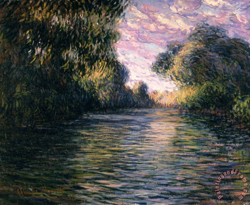 Claude Monet Morning on the Seine Art Painting