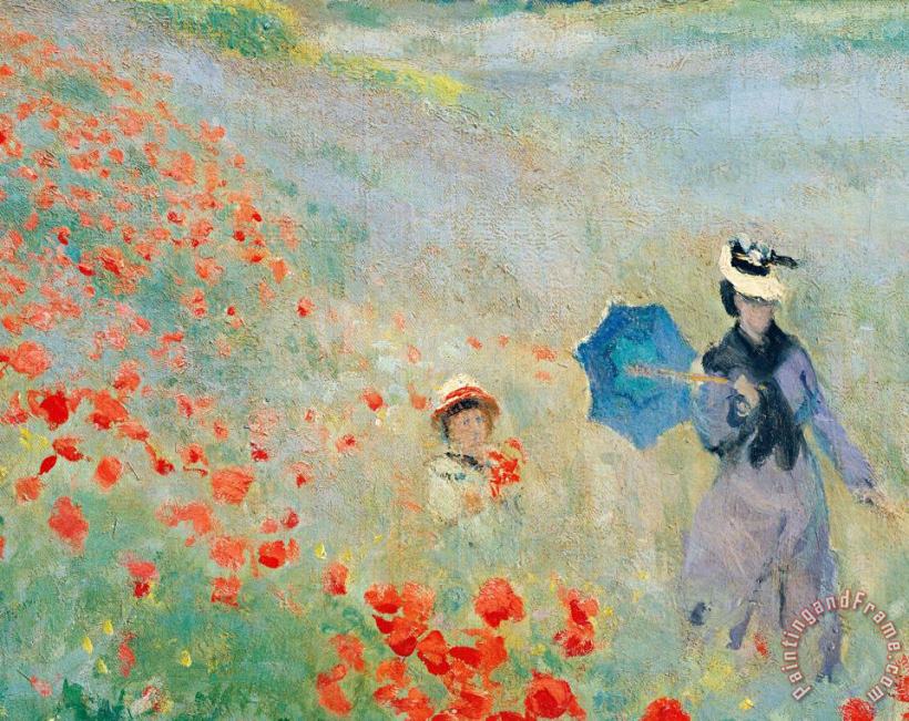 Claude Monet Poppies At Argenteuil Art Painting