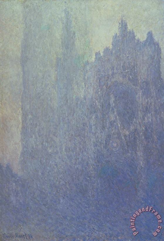 Claude Monet Rouen Cathedral Foggy Weather Art Print