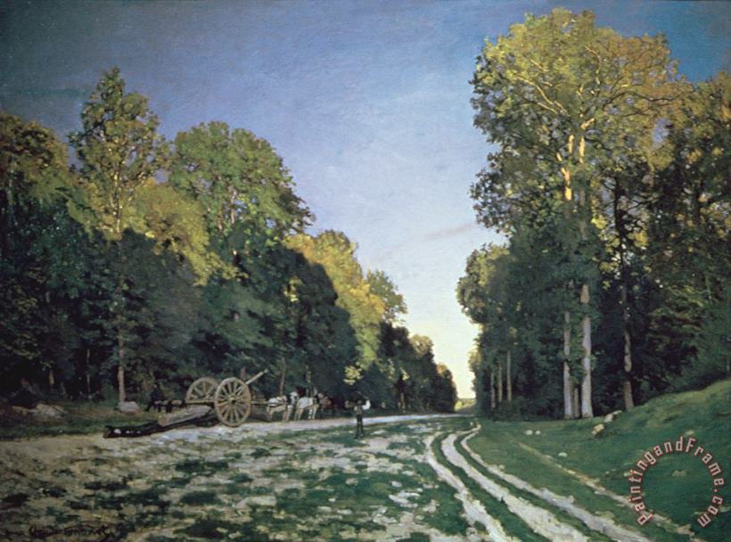 Route de Chailly painting - Claude Monet Route de Chailly Art Print