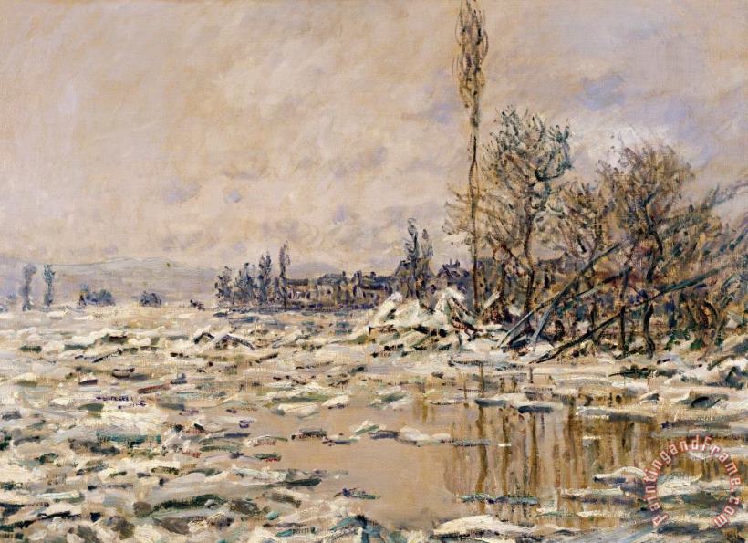 Claude Monet The Break-up Of The Ice Art Painting