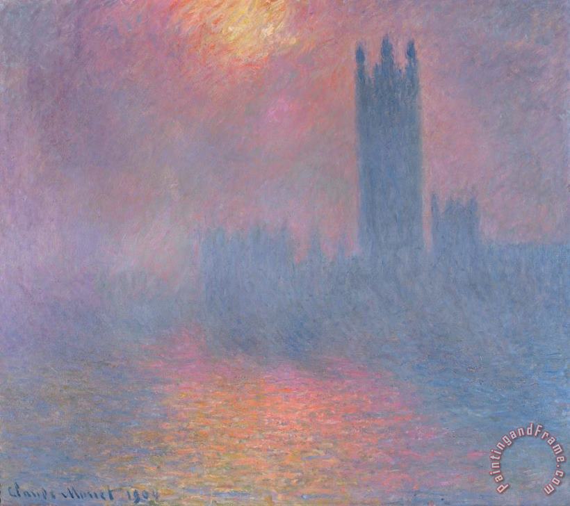 Claude Monet The Houses of Parliament London Art Print