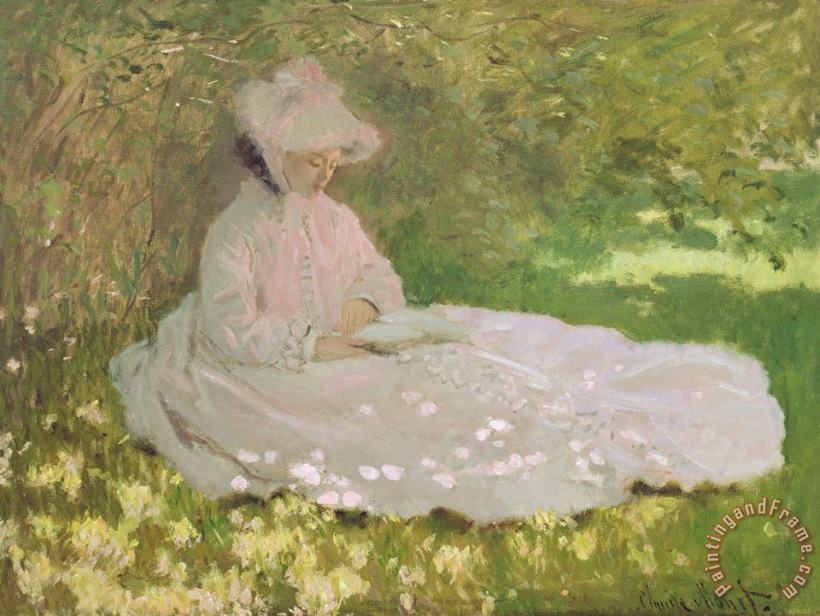 Claude Monet The Reader Art Painting