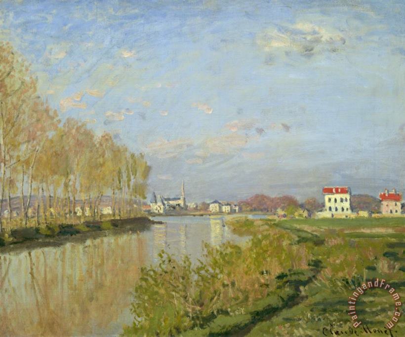 The Seine at Argenteuil painting - Claude Monet The Seine at Argenteuil Art Print