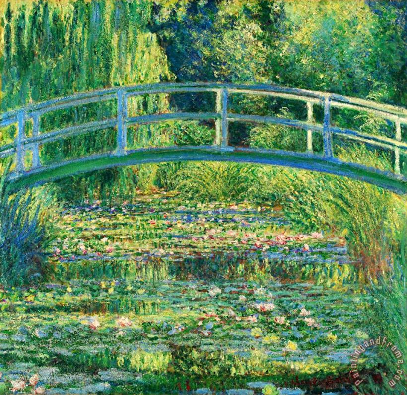 Claude Monet The Waterlily Pond With The Japanese Bridge Art Painting