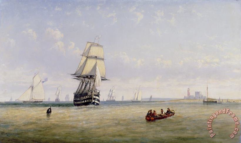 Claude T Stanfield Moore Meno War Schooners and Royal Navy Yachts Art Painting