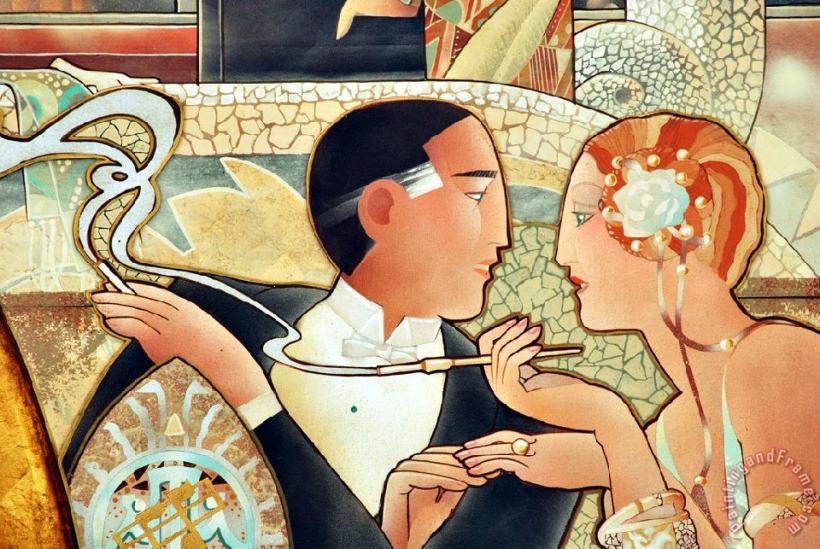 Collection Art Deco Couple Art Painting
