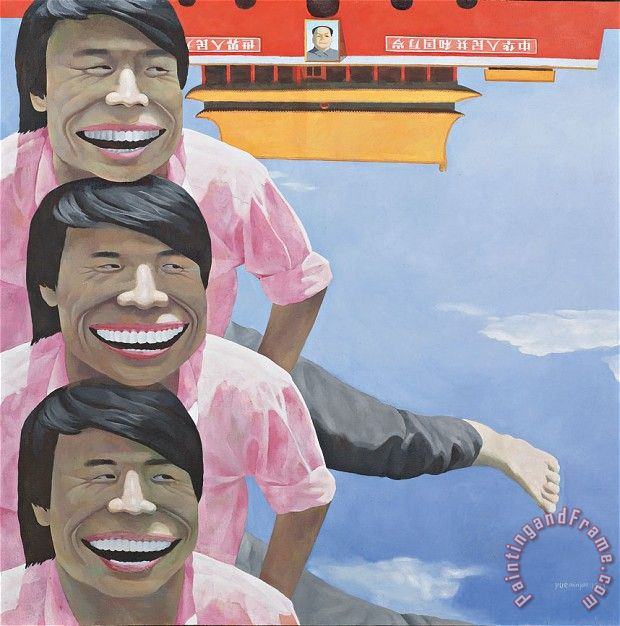 Collection Flying by Yue Minjun Art Painting