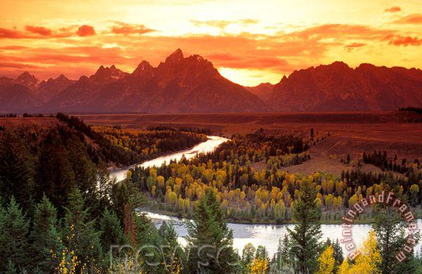 Collection Grand Teton National Park Snake River Art Painting
