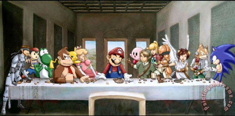 Collection Last Supper Cartoon Art Painting