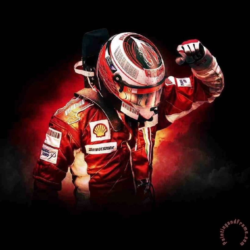 Racing Man painting - Collection Racing Man Art Print