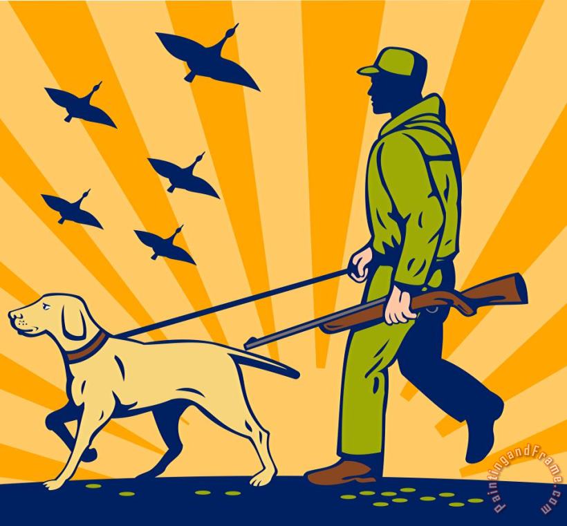 Collection 10 Hunting Gun Dog Art Print