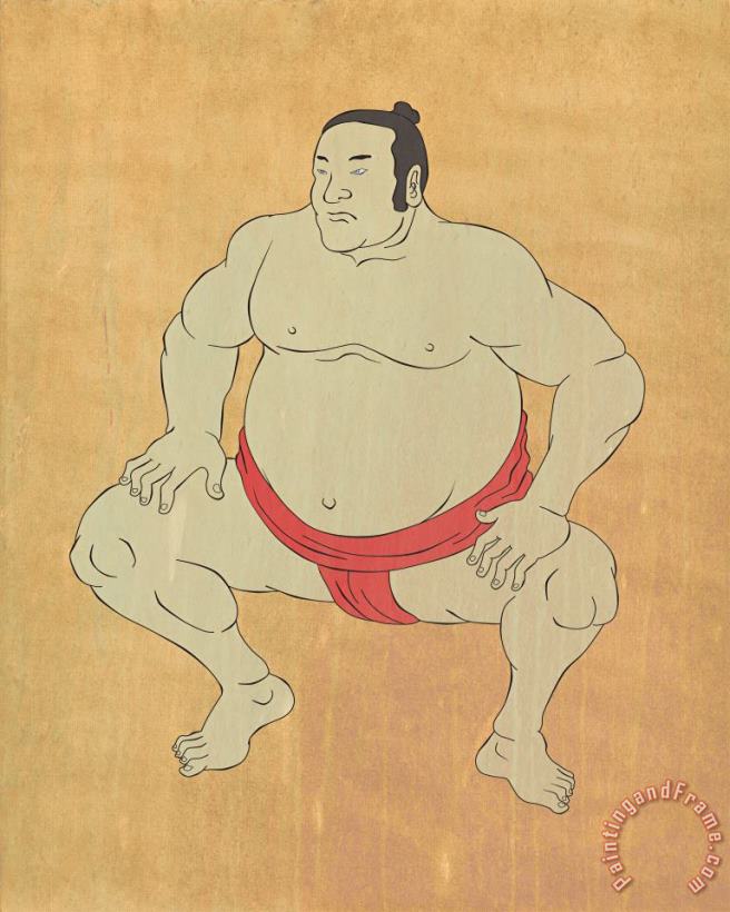 Collection 10 Japanese sumo wrestler Art Painting