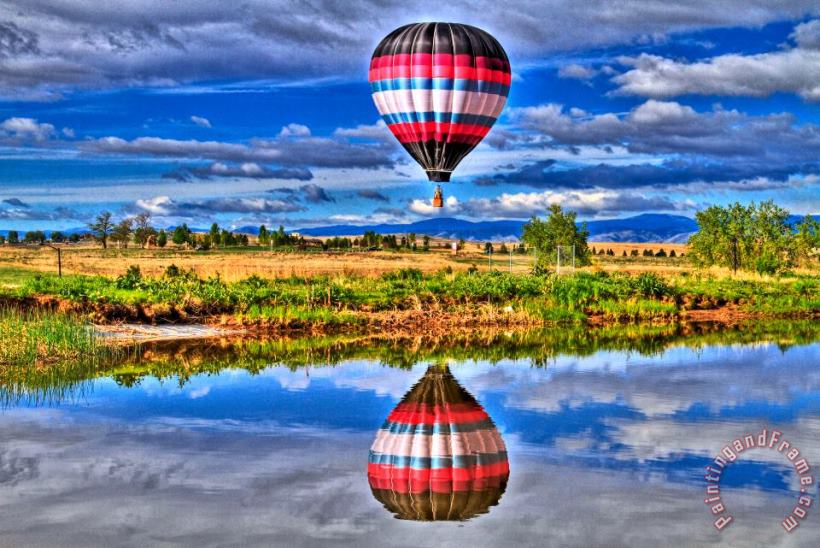 Balloon Reflections painting - Collection 14 Balloon Reflections Art Print