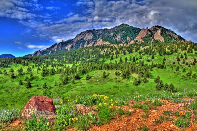 Collection 14 Flatirons and Clouds Art Painting