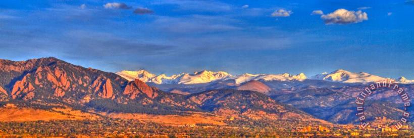 Collection 14 Snow-capped Panorama of The Rockies Art Print