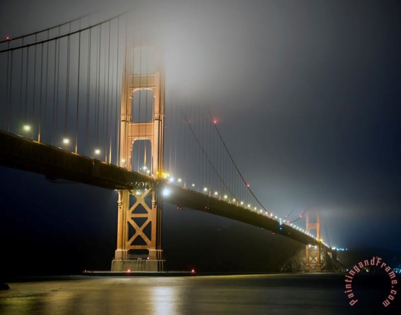 Collection 6 Golden Gate Bridge at Night Art Print