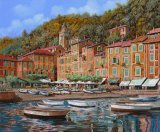 Collection 7 - Portofino-La Piazzetta e le barche painting