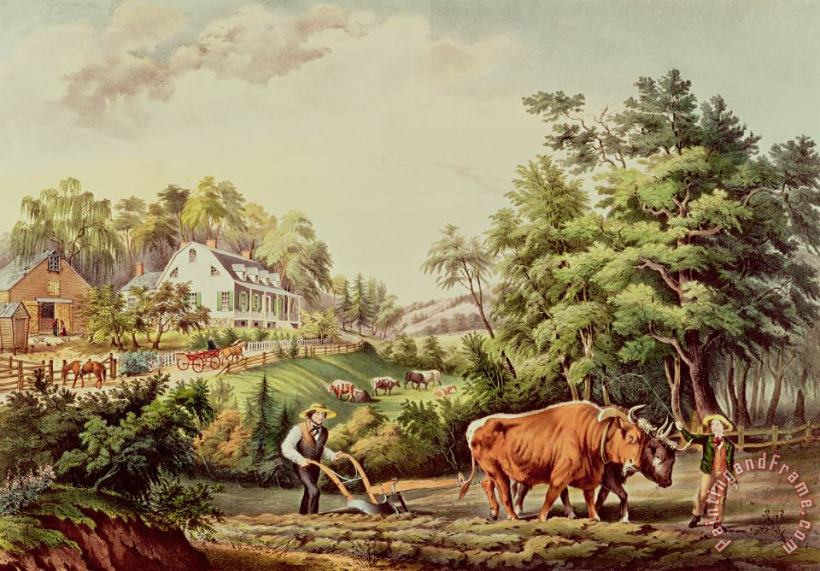 Currier and Ives American Farm Scenes Art Print