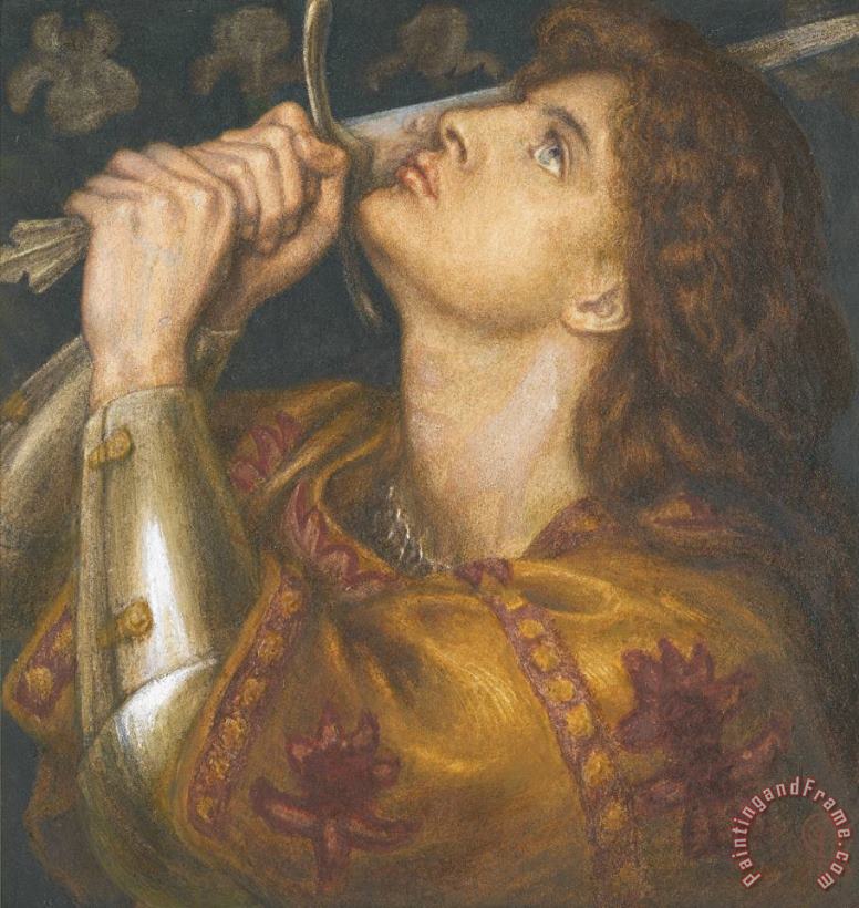 Dante Gabriel Rossetti Joan of Arc Art Painting