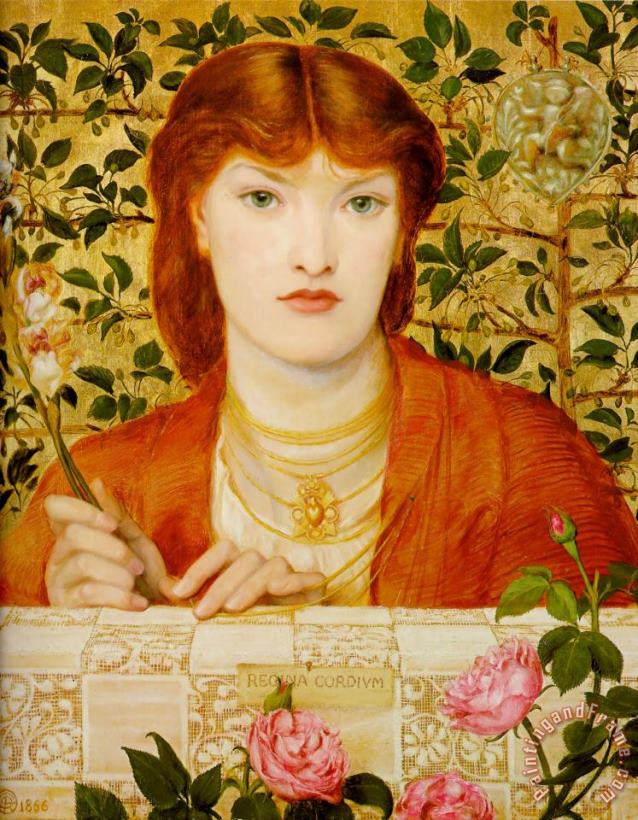 Dante Gabriel Rossetti Regina Cordium Art Painting