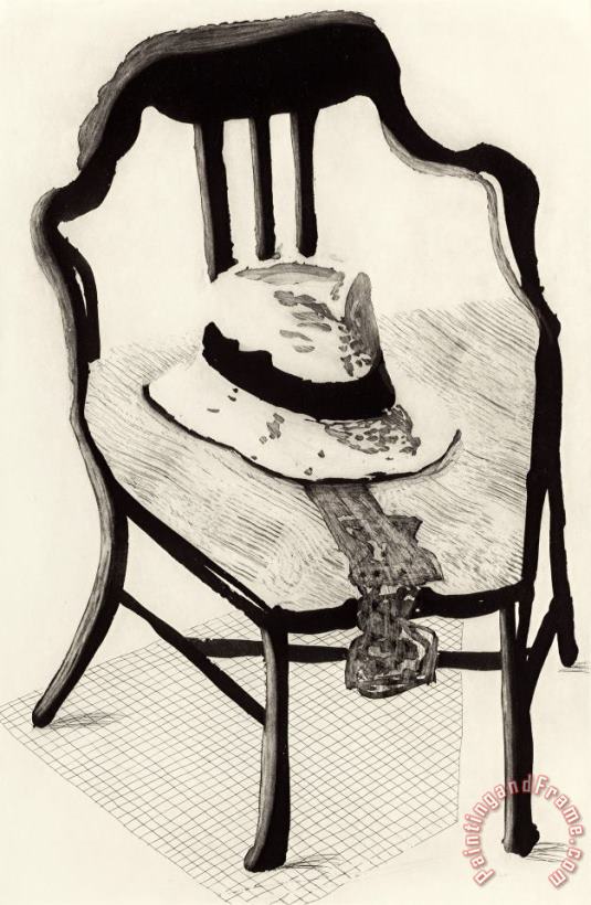 David Hockney Hat on a Chair (from The Geldzahler Portfolio) Art Print