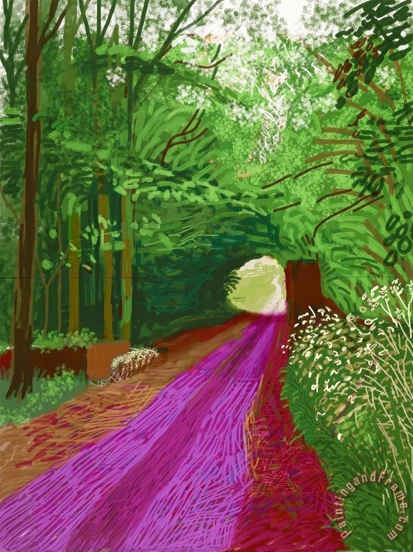 David Hockney The Arrival of Spring in Woldgate, East Yorkshire in 2011 (twenty Eleven)'31 May, No. 1 (900), 2011 Art Painting