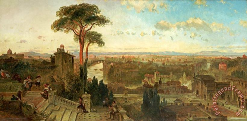 Rome Sunset From The Convent of San Onofrio painting - David Roberts Rome Sunset From The Convent of San Onofrio Art Print