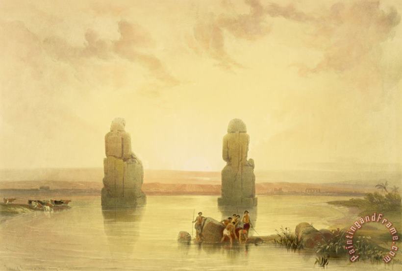 David Roberts The Colossi Of Memnon Art Painting