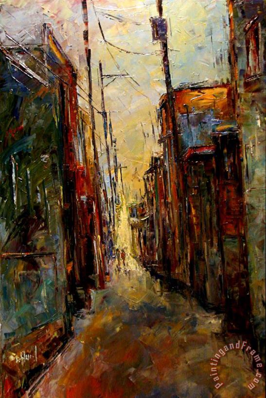 Debra Hurd Sounds In The Alley Art Painting