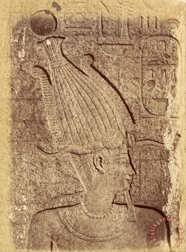 Despoineta (close Up of a Sculpture (profile of a Head), Karnak) Art Print